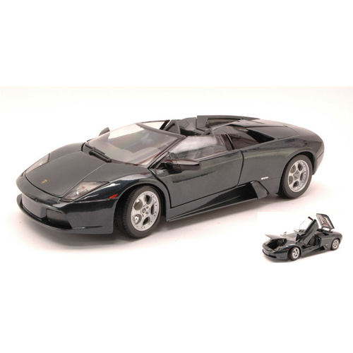 LAMBORGHINI MURCIELAGO SPYDER 2002 METALLIC BLACK 1:18 Maisto Auto Stradali Modellino
