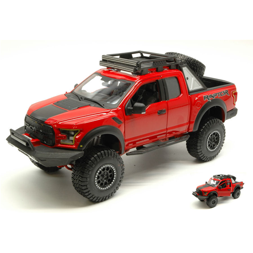 FORD F-150 RAPTOR 2017 RED 1:24 Maisto Auto Stradali Modellino