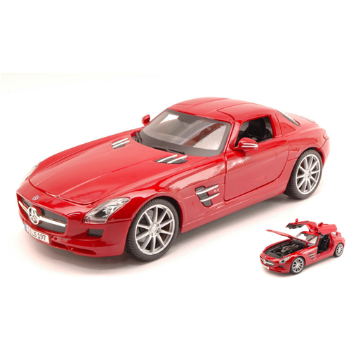 MERCEDES SLS AMG 2010 RED 1:18 Maisto Auto Stradali Modellino