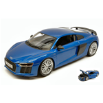 AUDI R8 2015 METALLIC BLUE 1:18 Maisto Auto Stradali Modellino