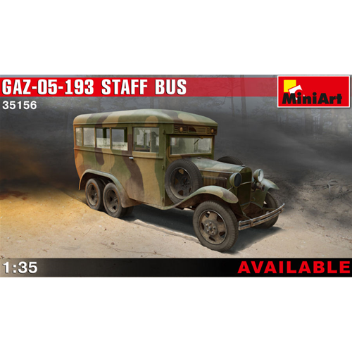 GAZ 05 193 STAFF BUS KIT 1:35 Miniart Kit Mezzi Militari Modellino