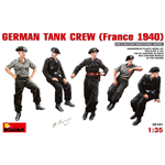 GERMAN TANK CREW (FRANCE 1940) KIT 1:35 Miniart Kit Figure Militari Die Cast Modellino
