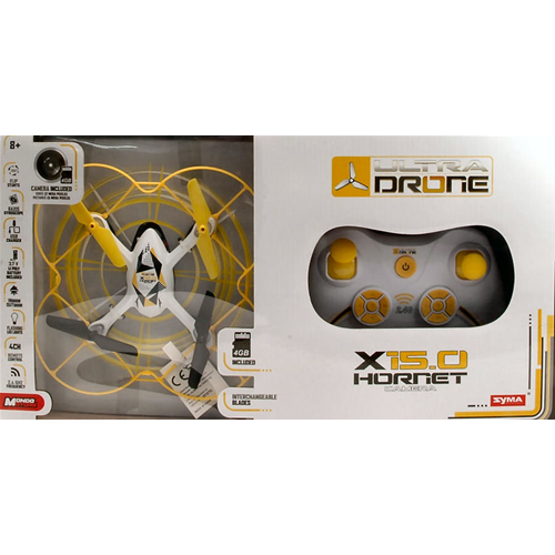 DRONE X15.0 HORNET cm 17 CAMERA INCLUDED (PICTURES 5 MEGA PIXELS) Mondo Motors Radiocomando Modellino