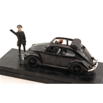 VW OPEN WHERMACHT 1943 WITH FIGURES BLACK 1:43 Miniminiera Mezzi Militari Modellino