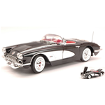 CHEVROLET CORVETTE 1958 BLACK 1:18 MotorMax Auto Stradali Modellino