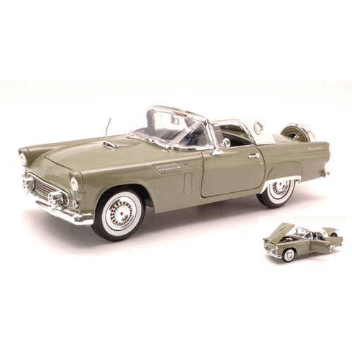 FORD THUNDERBIRD HARD TOP 1956 GREEN 1:18 MotorMax Auto Stradali Modellino