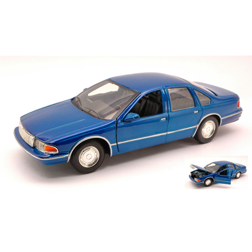 CHEVY CAPRICE 1993 BLUE 1:24 MotorMax Auto Stradali Modellino