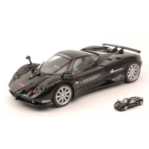 PAGANI ZONDA F NURBURGRING 2009 BLACK 1:24 MotorMax Auto Competizione Modellino