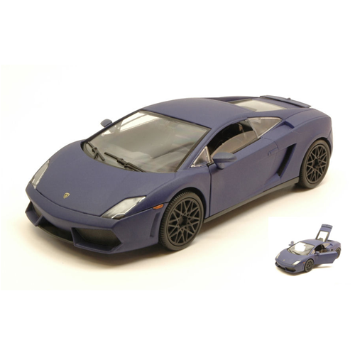 LAMBORGHINI GALLARDO LP560-4 2009 SATIN SERIES MATT BLUE 1:24 MotorMax Auto Stradali Modellino