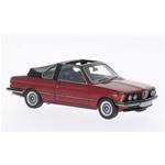 BMW E21 320 BAUR CONVERTIBLE 1979 METALLIC DARK RED 1:43 Neo Scale Models Auto Stradali Modellino