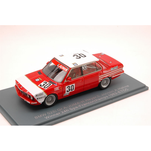 BMW 528 Gr.A N.30 WINNER SPA 1982 HEYER-JOOSEN-HAHNE 1:43 Neo Scale Models Auto Competizione Modellino