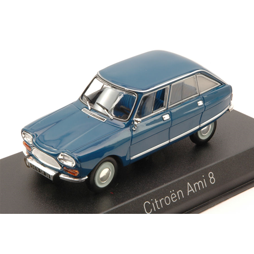 CITROEN AMI 8 1969 DANUBE BLUE 1:43 Norev Auto Stradali Modellino