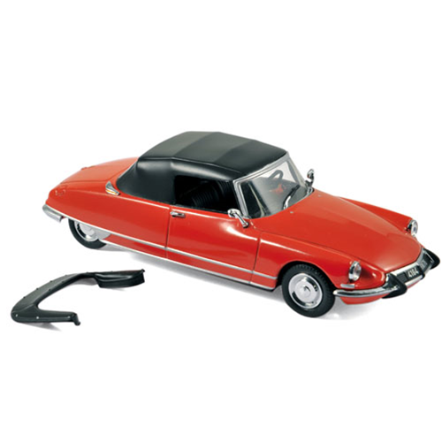CITROEN DS19 CABRIOLET 1965 CHAPRON CORAL RED 1:43 Norev Auto Stradali Modellino
