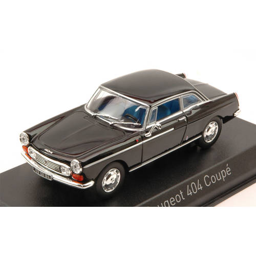 PEUGEOT 404 COUPE' 1967 BLACK 1:43 Norev Auto Stradali Modellino