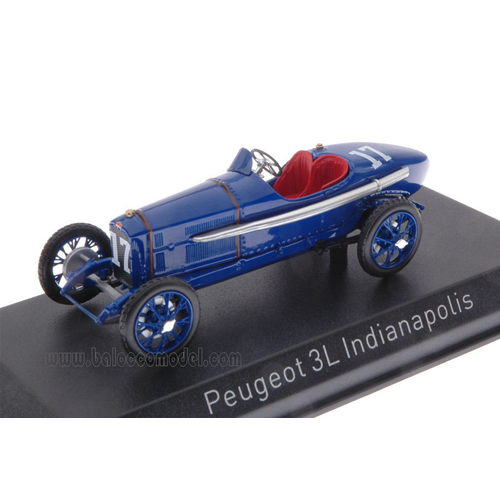 PEUGEOT 3L N.17 23th INDIANAPOLIS 1920 A.BOILLOT 1:43 Norev Auto Competizione Modellino