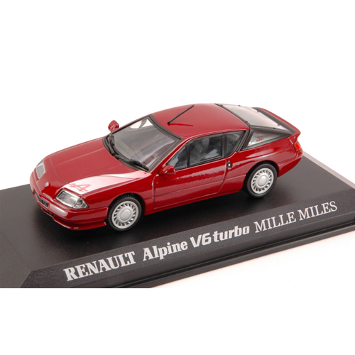 RENAULT ALPINE V6 TURBO MILLE MILES 1989 BORDEAUX 1:43 Norev Auto Stradali Modellino