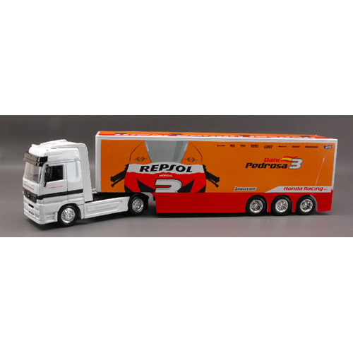 MERCEDES ACTROS TEAM HONDA 2009 PEDROSA-DOVIZIOSO 1:43 New Ray Camion Modellino