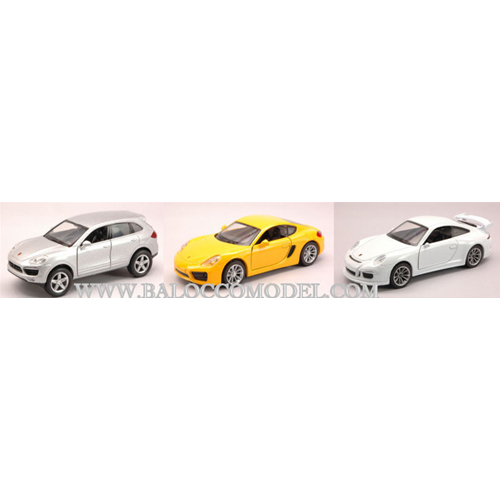 PORSCHE 911 GTS + CAYMAN 1:32 + CAYENNE S II 1:38 New Ray Auto Stradali Modellino