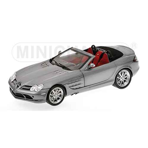MERCEDES SLR MC LAREN ROADSTER 2007 GREY METALLIC 1:18 Minichamps Auto Stradali Modellino