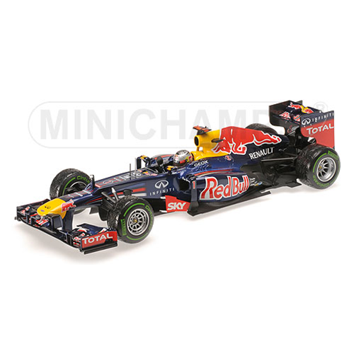 RED BULL S.VETTEL 2012 N.1 BRAZIL GP WORLD CHAMPION 1:18 Minichamps Formula 1 Modellino