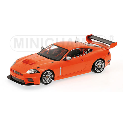 JAGUAR XKR GT3 2008 ORANGE 1:18 Minichamps Auto Stradali Modellino