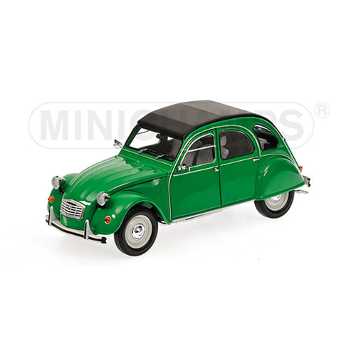 CITROEN 2 CV 1976 GREEN 1:18 Minichamps Auto Stradali Modellino