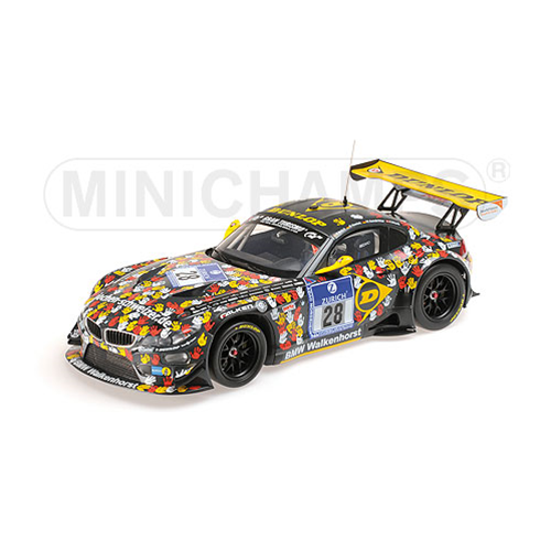 BMW Z4 GT3 N.28 8th 24H NURBURGRING 2014 STUCK-SANDRITTER-ROSTEK 1:18 Minichamps Auto Competizione Modellino