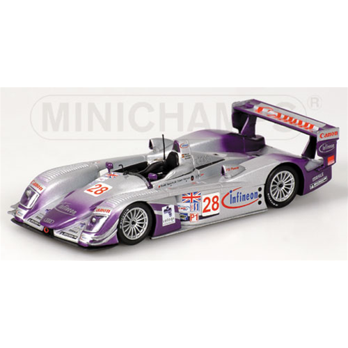 AUDI R 8 N.28 2004 1:43 Minichamps Auto Competizione Modellino