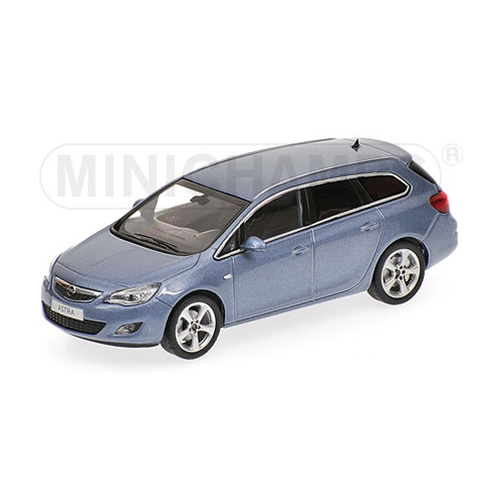 OPEL ASTRA 2010 LIGHT BLUE 1:43 Minichamps Auto Stradali Modellino