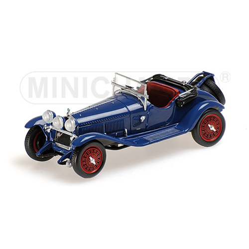 ALFA ROMEO 6C 1750 G.S. 1930 BLUE 1:43 Minichamps Auto d'Epoca Modellino