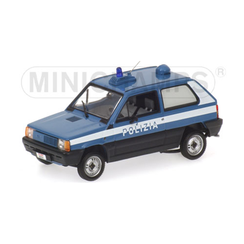 FIAT PANDA POLIZIA STRADALE 1980 1:43 Minichamps Forze dell'Ordine Modellino