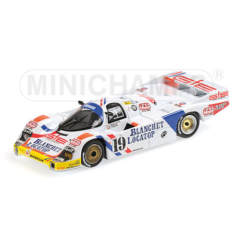 PORSCHE 956L N.19 ACCIDENT LM 1986 BOUTSEN-THEYS-FERTE' 1:43 Minichamps Auto Competizione Modellino