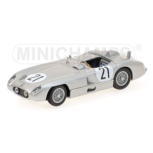 MERCEDES 300 SLR N.21 29th LE MANS 1955 K.KLING 1:43 Minichamps Auto Competizione Modellino