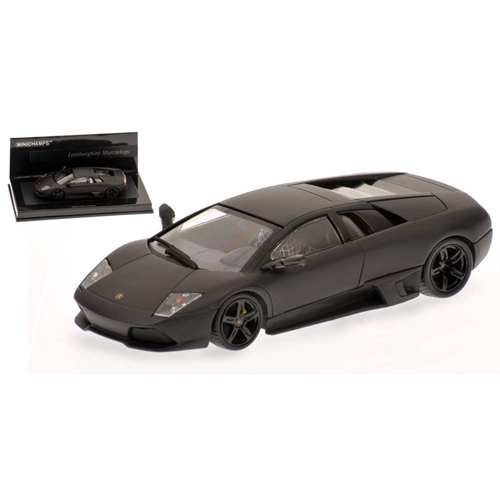LAMBORGHINI MURCIELAGO 2006 MATT BLACK 1:43 Minichamps Auto Stradali Modellino