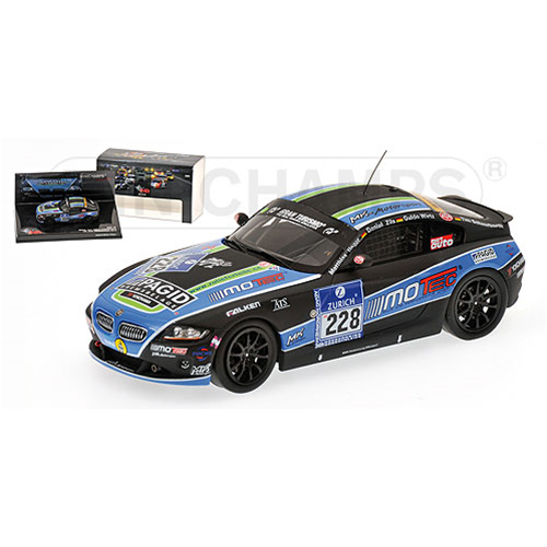 BMW Z4 N.228 NURBURGRING 2010 1:43 Minichamps Auto Competizione Modellino