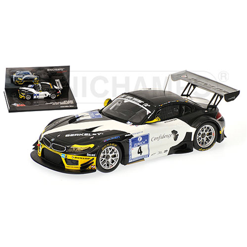 BMW Z4 GT3 N.4 24H NURBURGRING 2011 1:43 Minichamps Auto Competizione Modellino