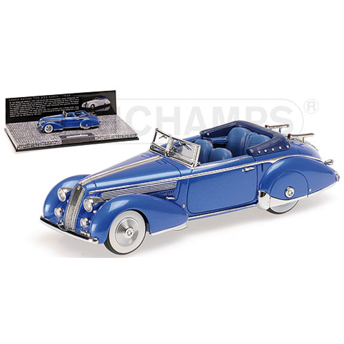 LANCIA ASTURA TIPO 233 CORTO 1936 BLUE 1:43 Minichamps Auto d'Epoca Modellino