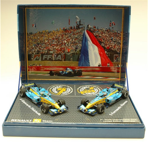 RENAULT F.ALONSO/G.FISICHELLA 2005 Minichamps Formula 1 Modellino