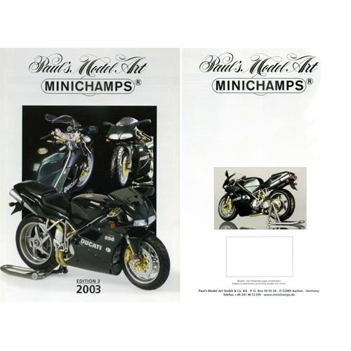 CATALOGO MINICHAMPS 2003 EDITION 3 PAG.15 Minichamps Cataloghi Modellino