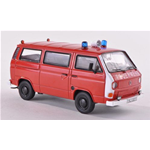 VW T2B BOX VAN FEUERWEHR RED/WHITE 1:43 Premium Classixx Pompieri Modellino