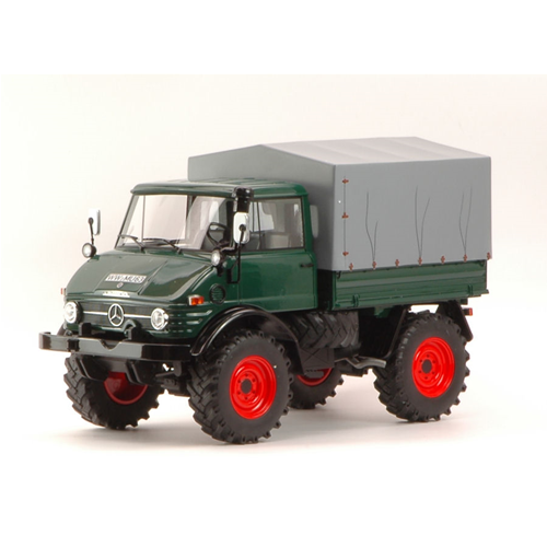 MERCEDES UNIMOG 406 DARK GREEN WITH COVER 1:18 Premium Classixx Camion Modellino