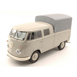 VW T1 DOUBLE CABIN LIGHT GREY 1:18 Premium Classixx Auto Stradali Modellino