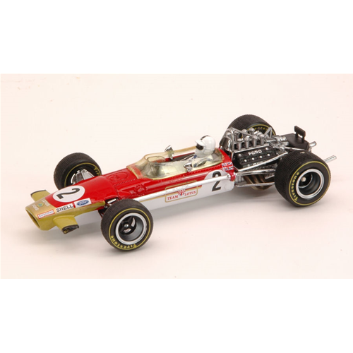 LOTUS 49B R.ATTWOOD 1969 N.2 4th MONACO GP 1:43 Quartzo Formula 1 Modellino