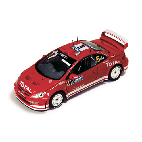 PEUGEOT 307 WRC N.5 FINLAND 2004 1:43 Ixo Model Auto Rally Modellino