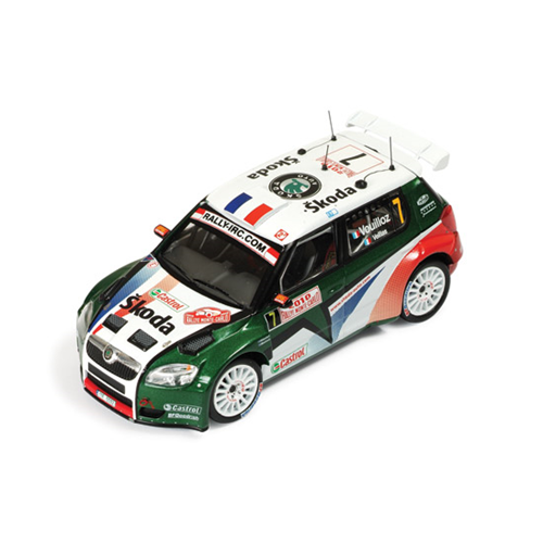 SKODA FABIA S2000 N.7 3rd MONTE CARLO 2010 VEILLAS-VOUILLOZ 1:43 Ixo Model Auto Rally Modellino