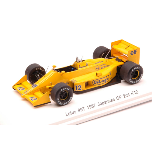 LOTUS 99TB A.SENNA 1987 N.12 2nd JAPAN GP W/DECALS 1:43 Reve Collection Formula 1 Modellino
