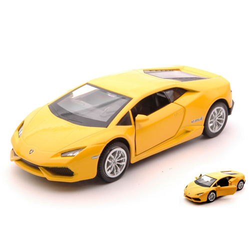 LAMBORGHINI HURACAN LP610-4 2014 YELLOW cm 12 RMZ City Auto Stradali Modellino