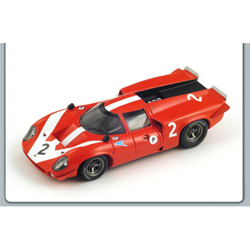 LOLA T70 MK3 N.2 DNF BOAC 500 6 H B.HATCH 1967 J.SURTEES-D.HOBBS 1:43 Spark Model Auto Competizione Modellino