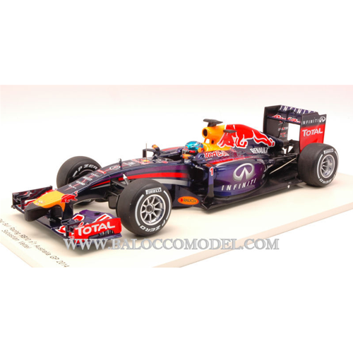 RED BULL RB10 S.VETTEL 2014 N.1 RETIRED AUSTRALIAN GP 1:18 Spark Model Formula 1 Modellino