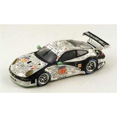 PORSCHE 911 GT3 RSR (997) N.67 34th LM 2014 MARIS-MERLIN-HELARY 1:18 Spark Model Auto Competizione Modellino